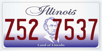 IL license plate Z527537