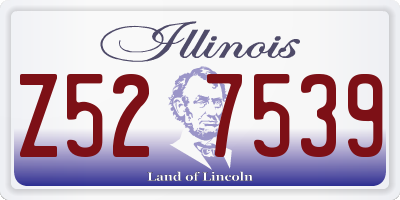 IL license plate Z527539