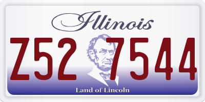 IL license plate Z527544