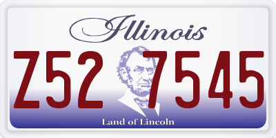 IL license plate Z527545