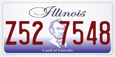 IL license plate Z527548