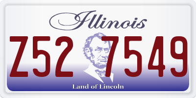 IL license plate Z527549