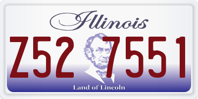 IL license plate Z527551