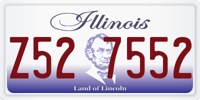 IL license plate Z527552