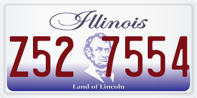 IL license plate Z527554