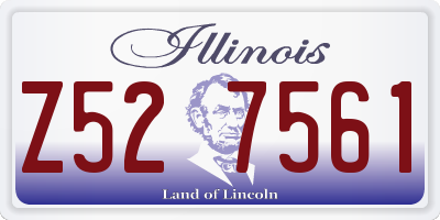 IL license plate Z527561
