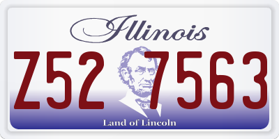 IL license plate Z527563