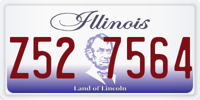 IL license plate Z527564