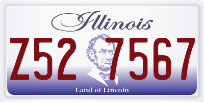 IL license plate Z527567