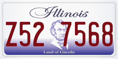 IL license plate Z527568