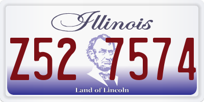 IL license plate Z527574
