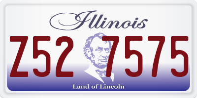 IL license plate Z527575