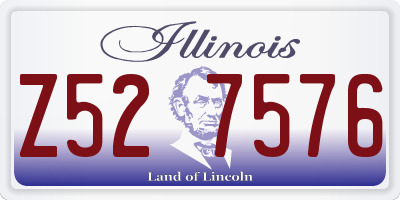 IL license plate Z527576