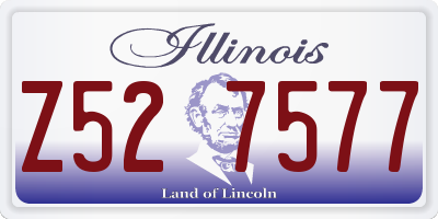 IL license plate Z527577