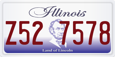 IL license plate Z527578