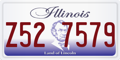 IL license plate Z527579