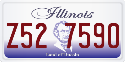 IL license plate Z527590
