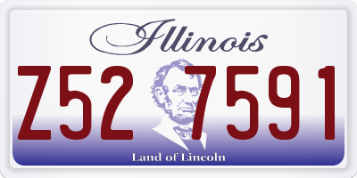 IL license plate Z527591