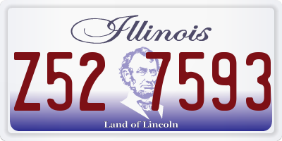 IL license plate Z527593