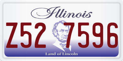 IL license plate Z527596