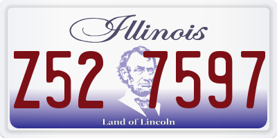 IL license plate Z527597