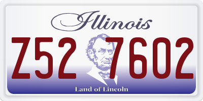 IL license plate Z527602
