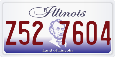 IL license plate Z527604
