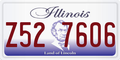 IL license plate Z527606