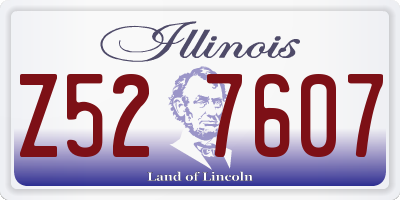IL license plate Z527607
