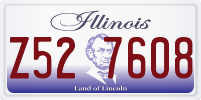 IL license plate Z527608