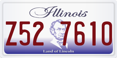 IL license plate Z527610