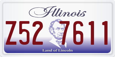 IL license plate Z527611