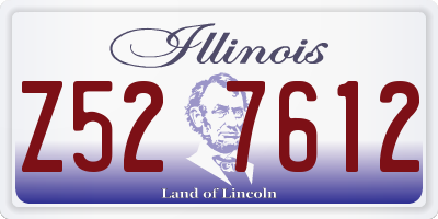 IL license plate Z527612