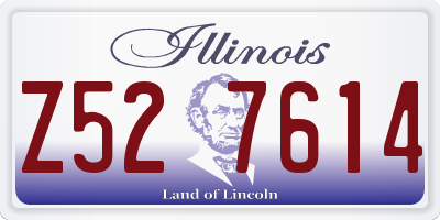 IL license plate Z527614