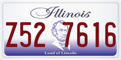 IL license plate Z527616