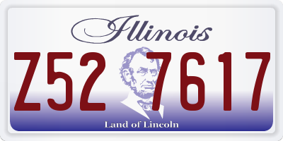 IL license plate Z527617