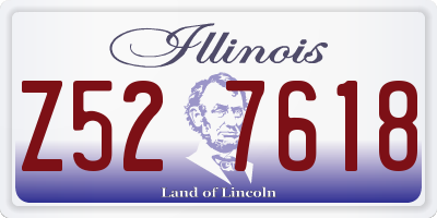 IL license plate Z527618
