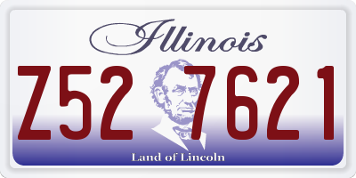IL license plate Z527621