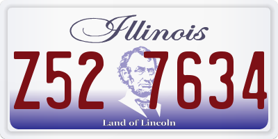 IL license plate Z527634