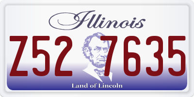 IL license plate Z527635