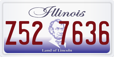 IL license plate Z527636