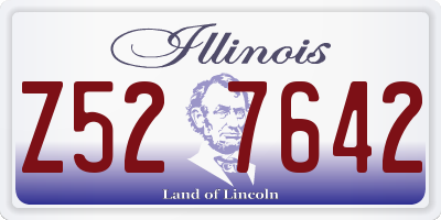 IL license plate Z527642