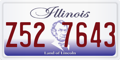 IL license plate Z527643