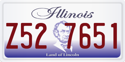 IL license plate Z527651