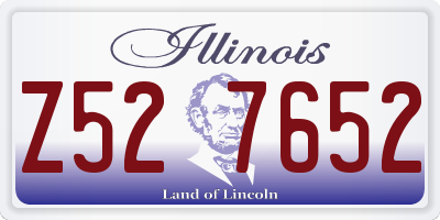 IL license plate Z527652