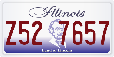 IL license plate Z527657