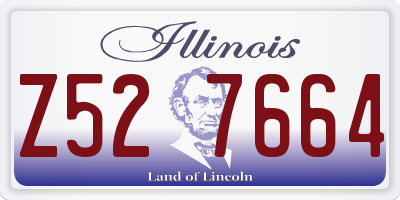 IL license plate Z527664