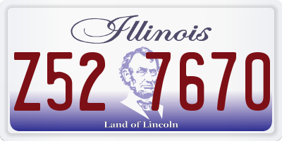 IL license plate Z527670