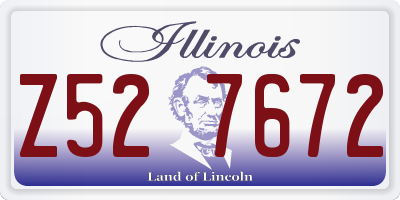 IL license plate Z527672