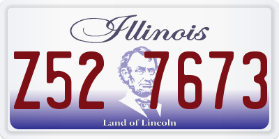 IL license plate Z527673